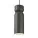 Justice Designs - CER-6510-PWGN-CROM-BKCD-LED1-700 - LED Pendant - Radiance - Pewter Green