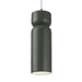 Justice Designs - CER-6510-PWGN-CROM-WTCD-LED1-700 - LED Pendant - Radiance - Pewter Green