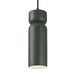 Justice Designs - CER-6510-PWGN-DBRZ-BKCD-LED1-700 - LED Pendant - Radiance - Pewter Green