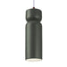 Justice Designs - CER-6510-PWGN-DBRZ-WTCD-LED1-700 - LED Pendant - Radiance - Pewter Green