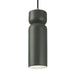 Justice Designs - CER-6510-PWGN-NCKL-BKCD-LED1-700 - LED Pendant - Radiance - Pewter Green