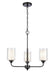 Innovations - 342-3CR-BK-CLW - Three Light Pendant - Auralume - Matte Black