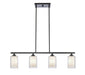 Innovations - 342-4I-BK-CLW - Four Light Island Pendant - Auralume - Matte Black