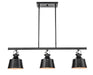 Innovations - 370-3I-BK-M - Three Light Island Pendant - Auralume - Matte Black