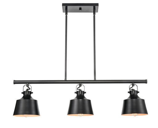 Innovations - 370-3I-BK-M-LED - LED Island Pendant - Auralume - Matte Black