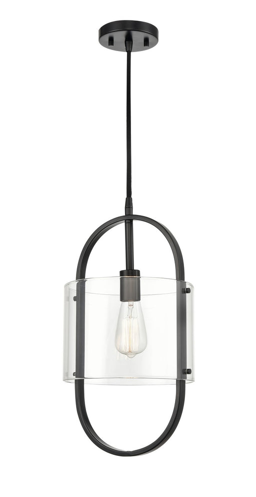 Innovations - 371-1P-BK-CL - One Light Mini Pendant - Pelham - Matte Black