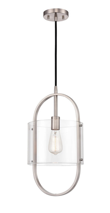 Innovations - 371-1P-SN-CL - One Light Mini Pendant - Pelham - Brushed Satin Nickel