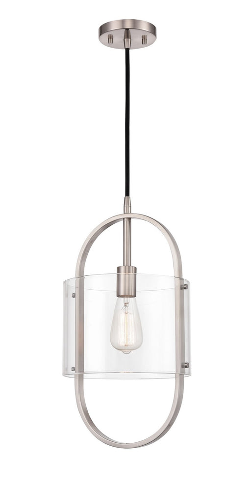 Innovations - 371-1P-SN-CL - One Light Mini Pendant - Pelham - Brushed Satin Nickel