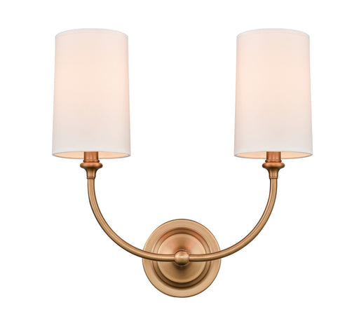 Innovations - 372-2W-BB-S1 - Two Light Wall Sconce - Giselle - Brushed Brass