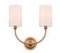 Innovations - 372-2W-BB-S1-LED - LED Wall Sconce - Giselle - Brushed Brass