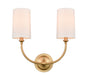 Innovations - 372-2W-SG-S1 - Two Light Wall Sconce - Giselle - Satin Gold