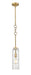 Innovations - 380-1S-BB-G381-4CL-LED - LED Mini Pendant - Wexford - Brushed Brass