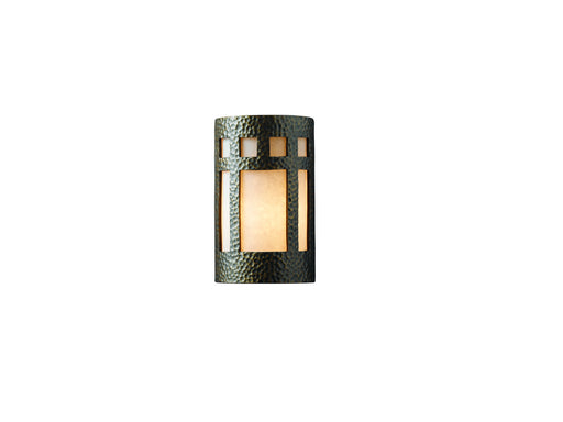 Justice Designs - CER-7345W-HMBR-LED1-1000 - LED Lantern - Ambiance - Hammered Brass
