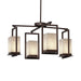 Justice Designs - CLD-7510W-DBRZ - LED Outdoor Chandelier - Clouds - Dark Bronze