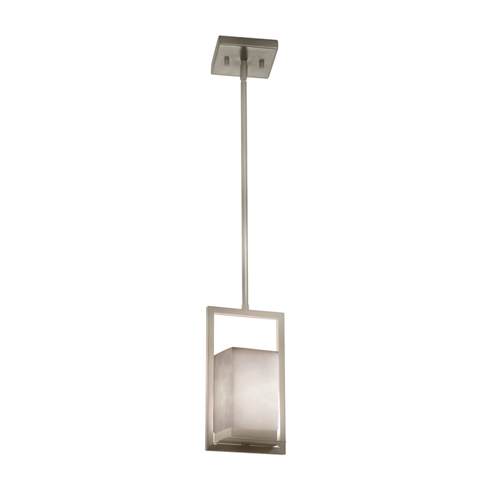 Justice Designs - CLD-7515W-NCKL - LED Outdoor Mini-Pendant - Clouds - Brushed Nickel