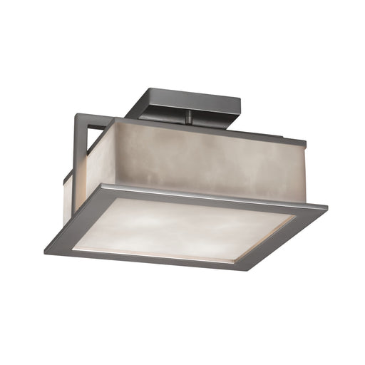 Justice Designs - CLD-7517W-NCKL - LED Outdoor Flush Mount - Clouds - Brushed Nickel