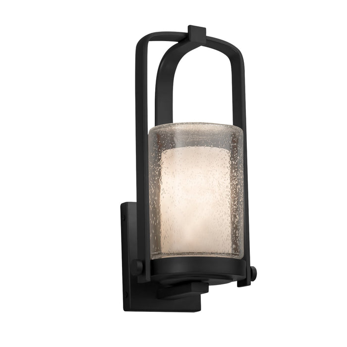 Justice Designs - CLD-7581W-10-MBLK-LED1-700 - LED Outdoor Wall Sconce - Clouds - Matte Black