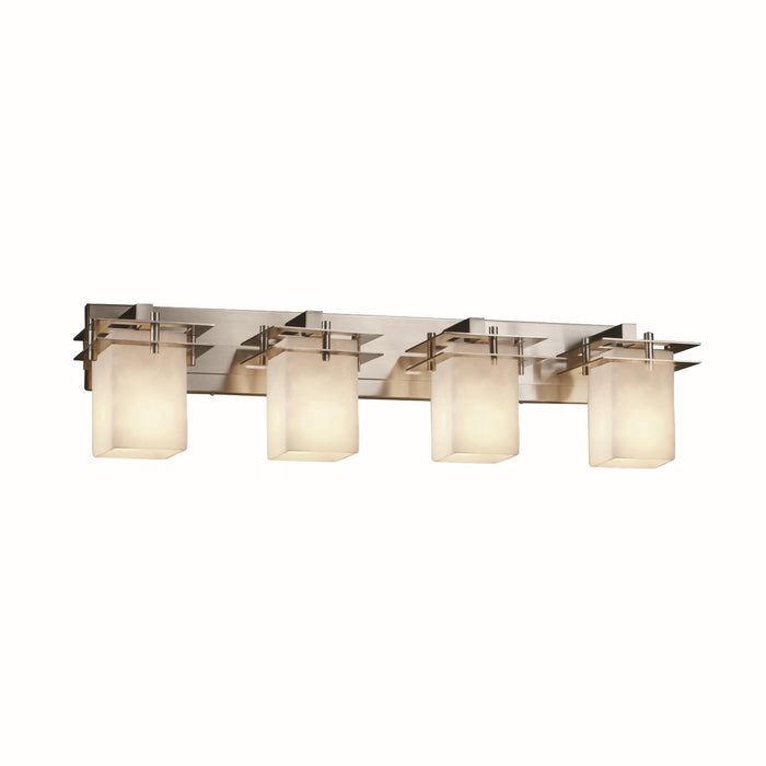 Justice Designs - CLD-8174-15-NCKL-LED4-2800 - LED Bath Bar - Clouds - Brushed Nickel