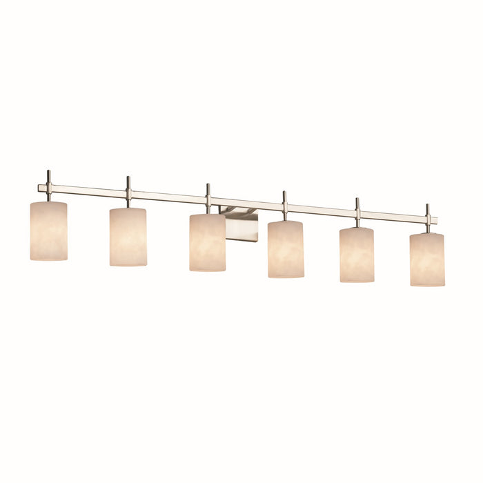 Justice Designs - CLD-8416-10-NCKL-LED6-4200 - LED Bath Bar - Clouds - Brushed Nickel