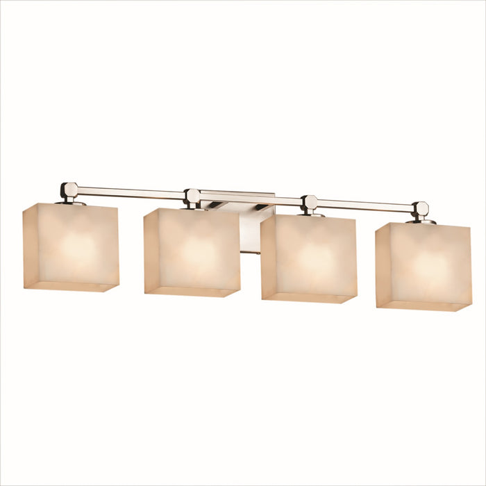 Justice Designs - CLD-8424-55-NCKL-LED4-2800 - LED Bath Bar - Clouds - Brushed Nickel