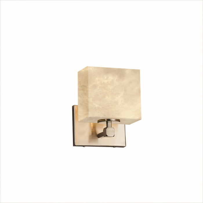 Justice Designs - CLD-8427-55-NCKL - One Light Wall Sconce - Clouds - Brushed Nickel