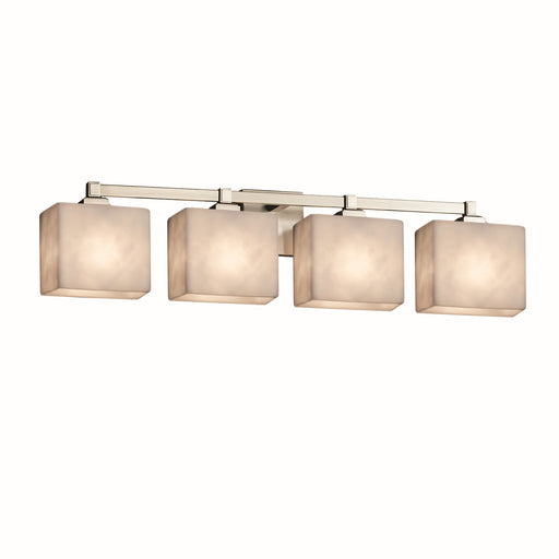 Justice Designs - CLD-8434-55-NCKL-LED4-2800 - LED Bath Bar - Clouds - Brushed Nickel