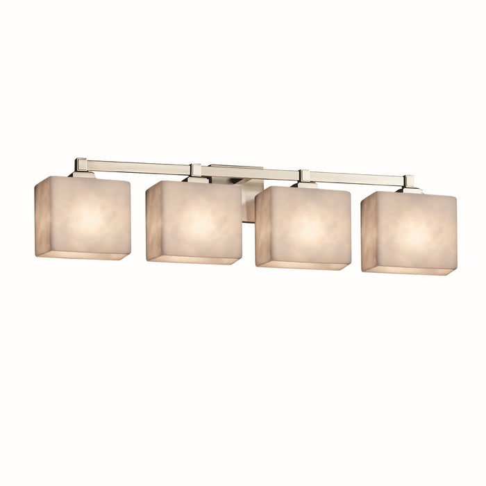 Justice Designs - CLD-8434-55-NCKL-LED4-2800 - LED Bath Bar - Clouds - Brushed Nickel