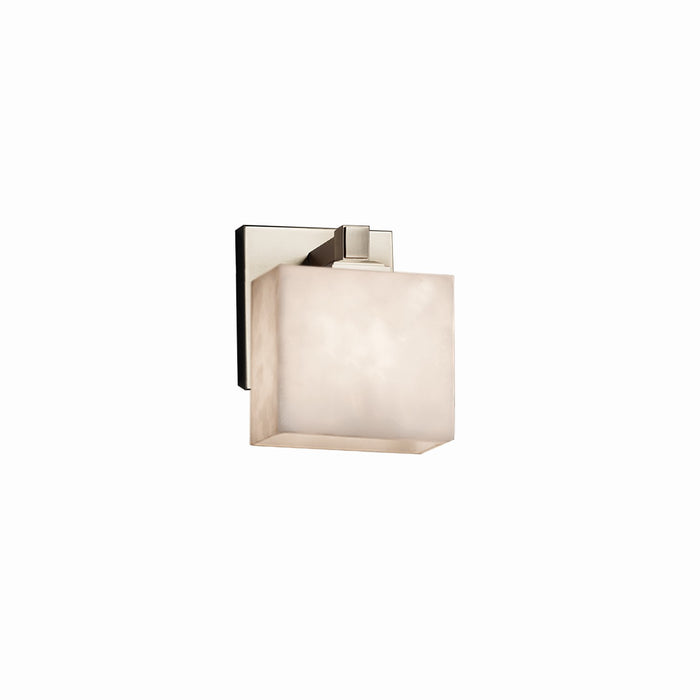 Justice Designs - CLD-8437-55-NCKL - One Light Wall Sconce - Clouds - Brushed Nickel