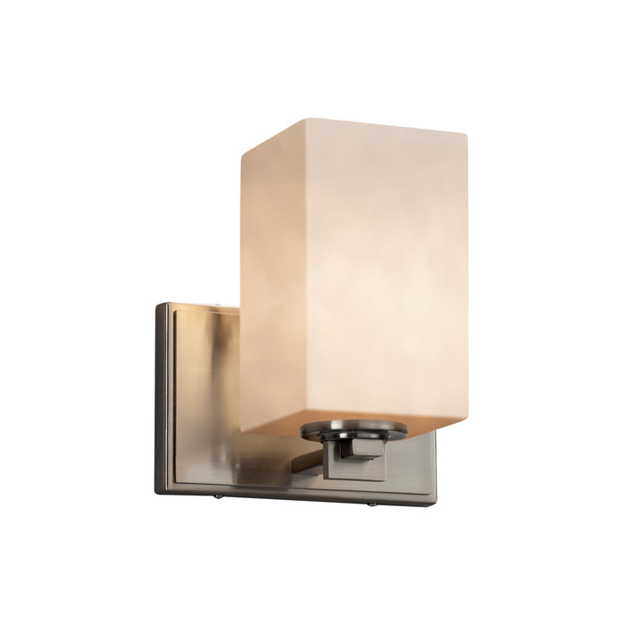 Justice Designs - CLD-8441-15-NCKL - One Light Wall Sconce - Clouds - Brushed Nickel