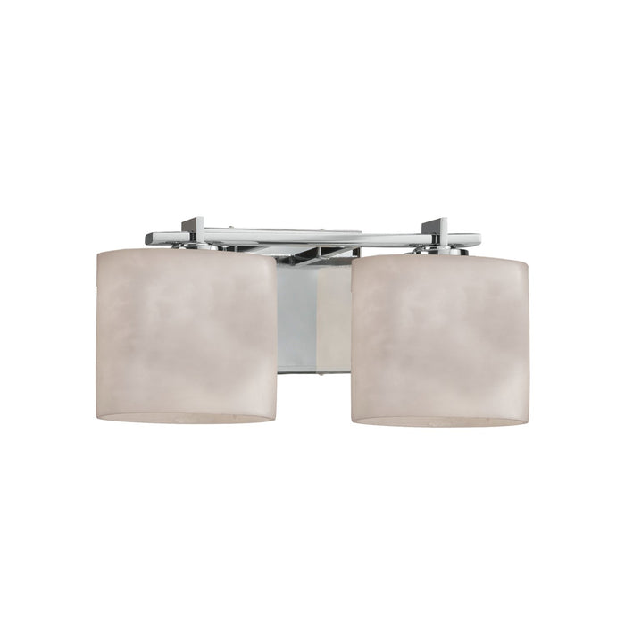 Justice Designs - CLD-8442-30-CROM - Two Light Bath Bar - Clouds - Polished Chrome