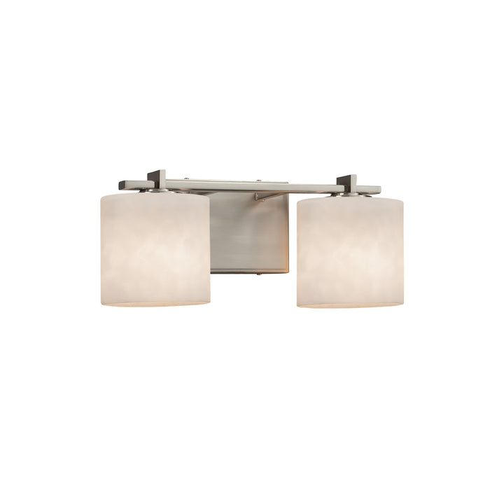 Justice Designs - CLD-8442-30-NCKL - Two Light Bath Bar - Clouds - Brushed Nickel