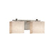 Justice Designs - CLD-8442-55-NCKL - Two Light Bath Bar - Clouds - Brushed Nickel