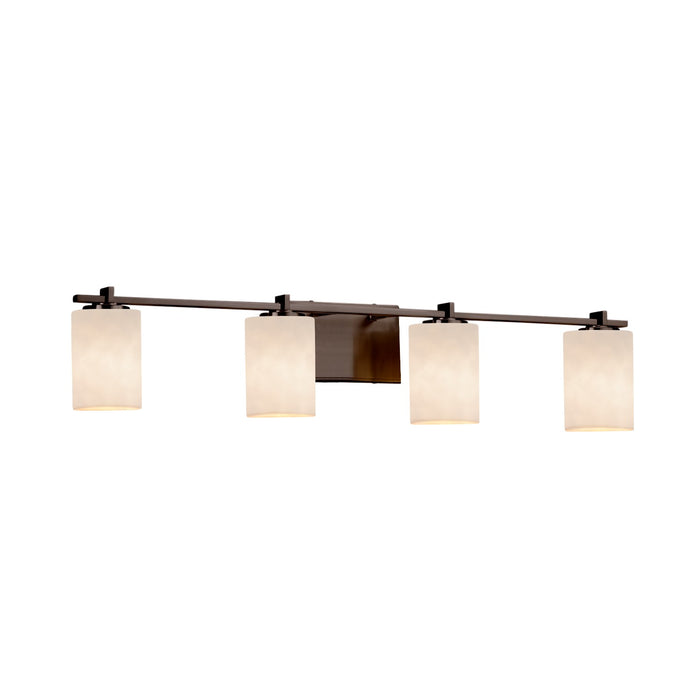 Justice Designs - CLD-8444-10-DBRZ - Four Light Bath Bar - Clouds - Dark Bronze