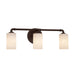 Justice Designs - CLD-8463-10-DBRZ - Three Light Bath Bar - Clouds - Dark Bronze