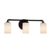 Justice Designs - CLD-8463-10-MBLK-LED3-2100 - LED Bath Bar - Clouds - Matte Black