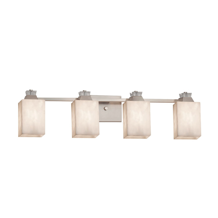 Justice Designs - CLD-8474-15-NCKL-LED4-2800 - LED Bath Bar - Clouds - Brushed Nickel