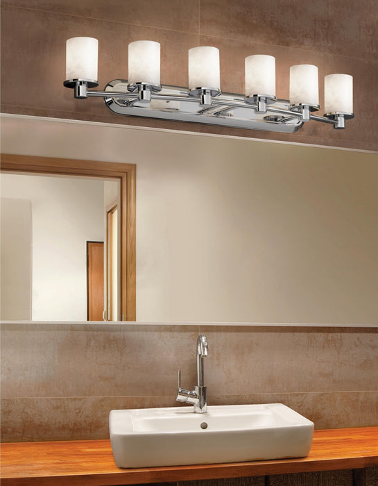 Justice Designs - CLD-8516-10-NCKL-LED6-4200 - LED Bath Bar - Clouds - Brushed Nickel