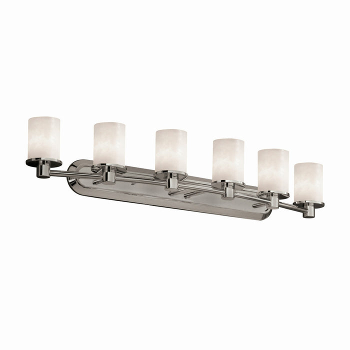 Justice Designs - CLD-8516-10-NCKL-LED6-4200 - LED Bath Bar - Clouds - Brushed Nickel