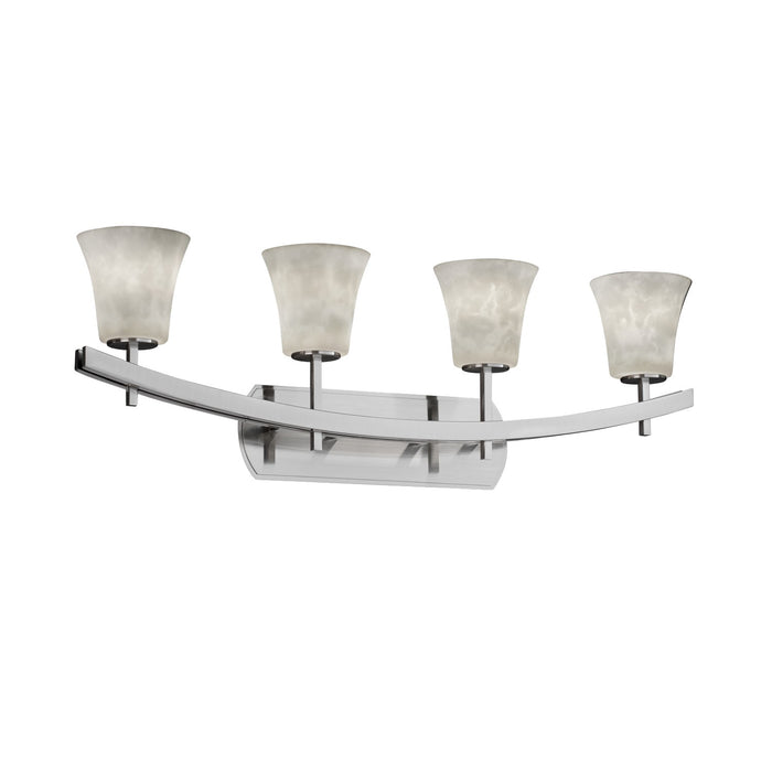 Justice Designs - CLD-8594-20-NCKL-LED4-2800 - LED Bath Bar - Clouds - Brushed Nickel