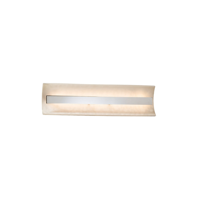 Justice Designs - CLD-8621-CROM - LED Linear Bath Bar - Clouds - Polished Chrome