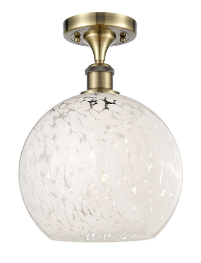 Ballston LED Semi-Flush Mount Antique Brass