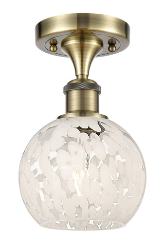 Ballston LED Semi-Flush Mount Antique Brass