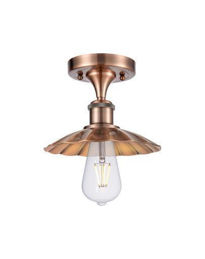 Ballston LED Semi-Flush Mount Antique Copper