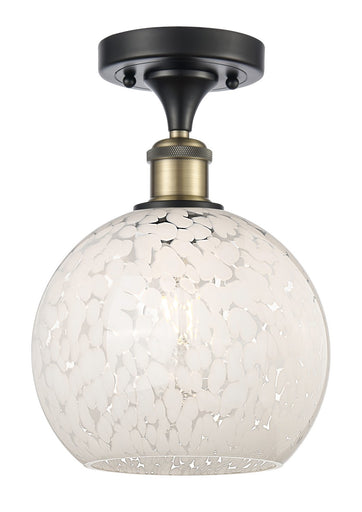 Ballston LED Semi-Flush Mount Black Antique Brass