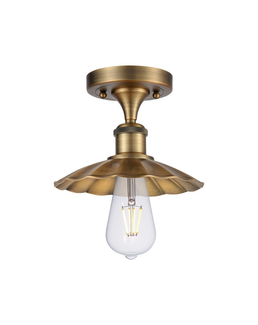 Innovations - 516-1C-BB-M17-BB - LED Semi-Flush Mount - Ballston - Brushed Brass