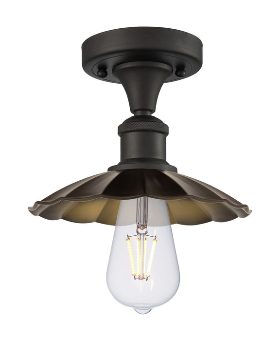 Innovations - 516-1C-OB-M17-OB - LED Semi-Flush Mount - Ballston - Oil Rubbed Bronze