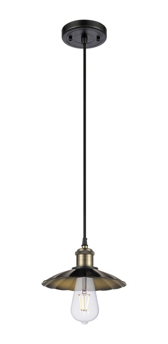 Innovations - 516-1P-BAB-M17-BK - LED Mini Pendant - Ballston - Black Antique Brass