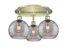 Innovations - 516-3C-AB-G1213-8SM - Three Light Flush Mount - Downtown Urban - Antique Brass