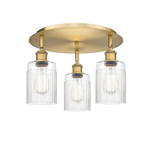 Downtown Urban Three Light Flush Mount