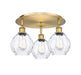 Innovations - 516-3C-BB-G362 - Three Light Flush Mount - Downtown Urban - Brushed Brass